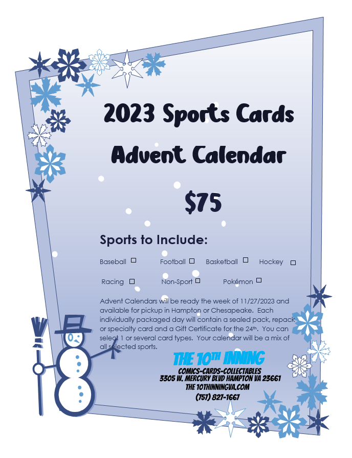 2023 Sports Card Advent Calendar – the10thinningva.com 2023-sports-card-advent-calendar-the10thinningva-com