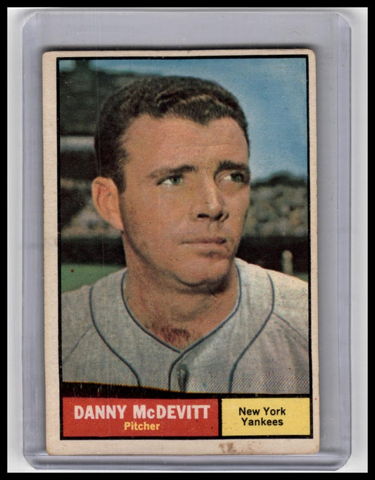 1961 Topps #349 Danny McDevitt