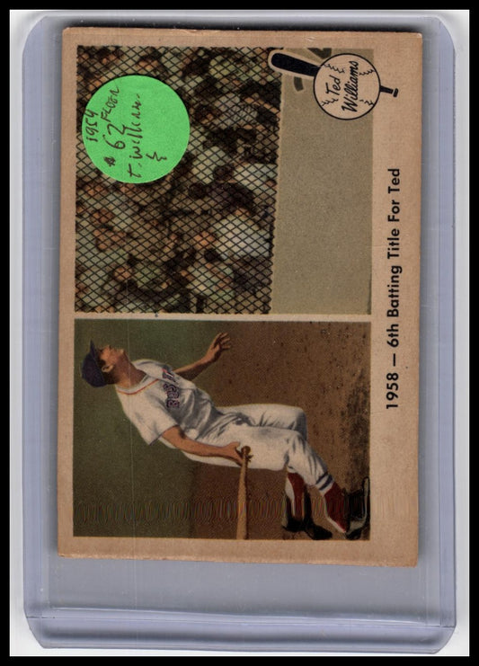 1959 Fleer Ted Williams #62 Ted Williams