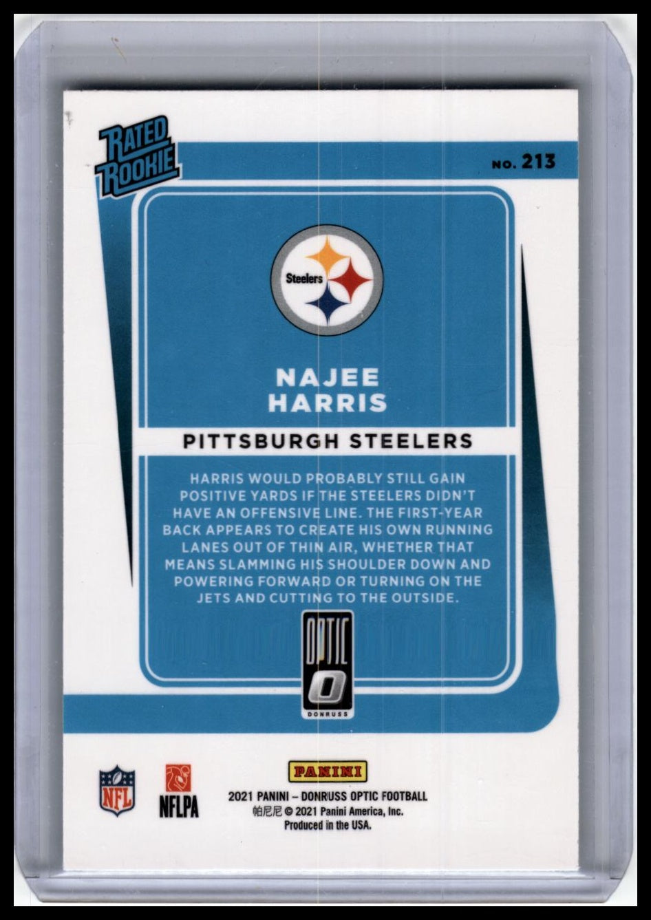 2021 Donruss Optic #213 Najee Harris