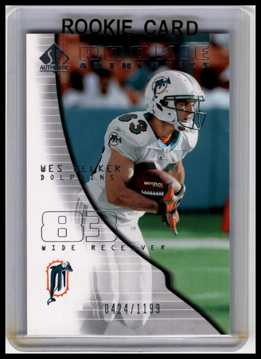 2004 SP Authentic #135 Wes Welker #/1199