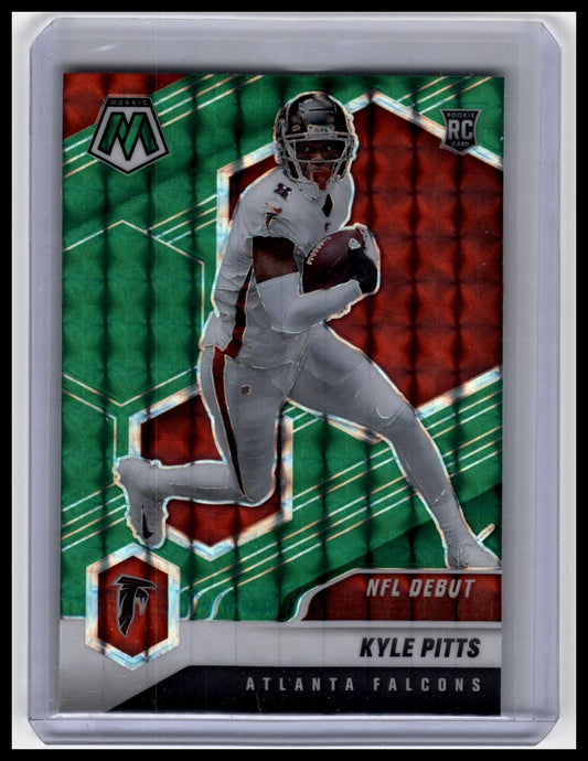 2021 Panini Mosaic #250 Kyle Pitts Prizm Green