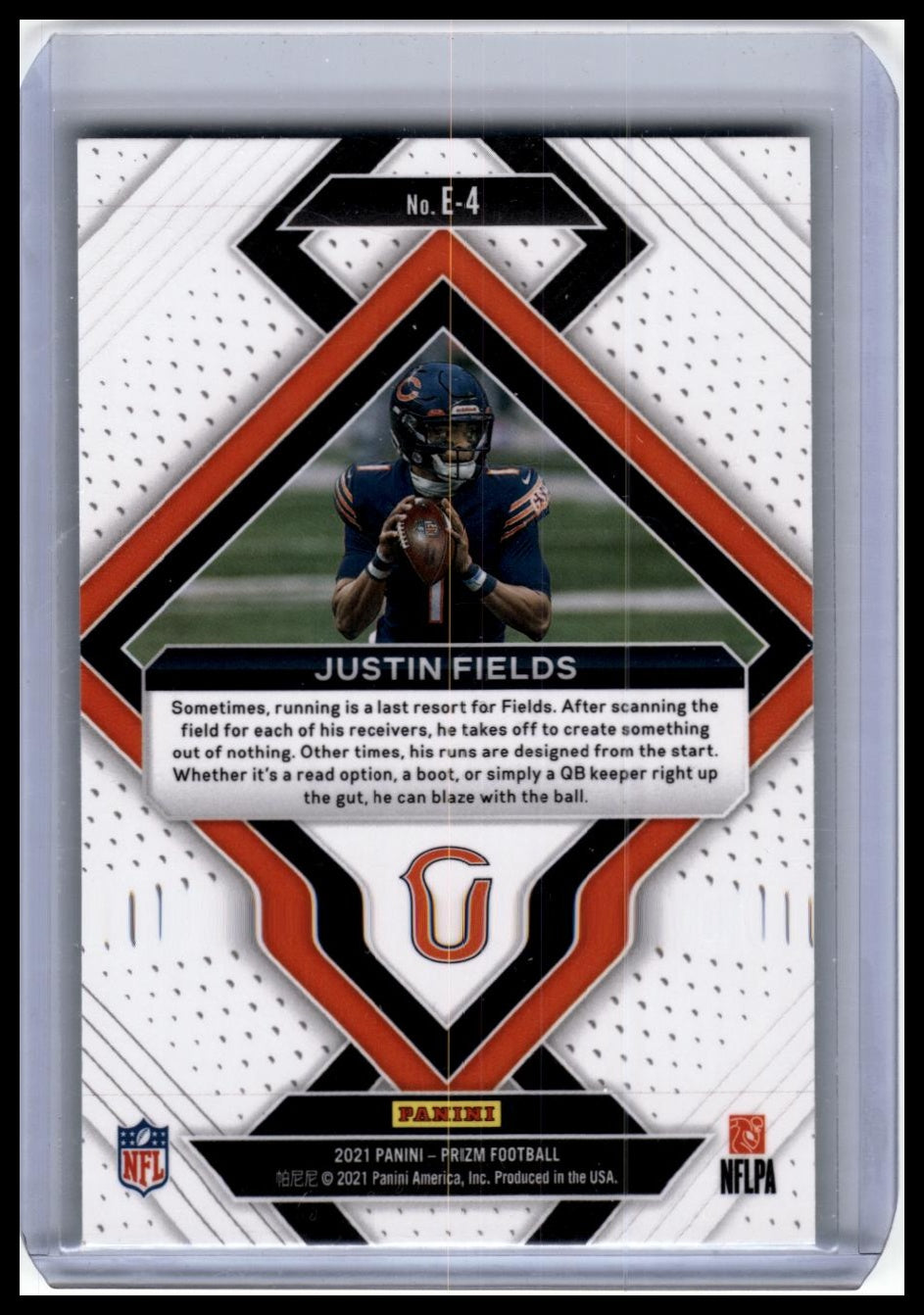 2021 Panini Prizm #E-4 Justin Fields Emergent