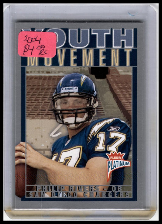 2004 Fleer Platinum #3 YM Philip Rivers Youth Movement