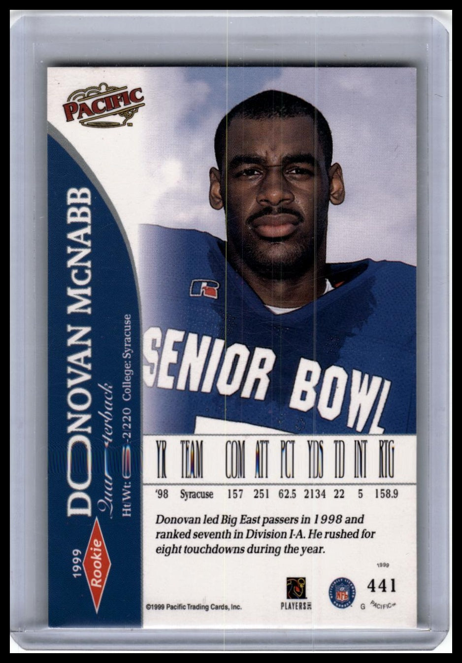 1999 Pacific #441 Donovan McNabb