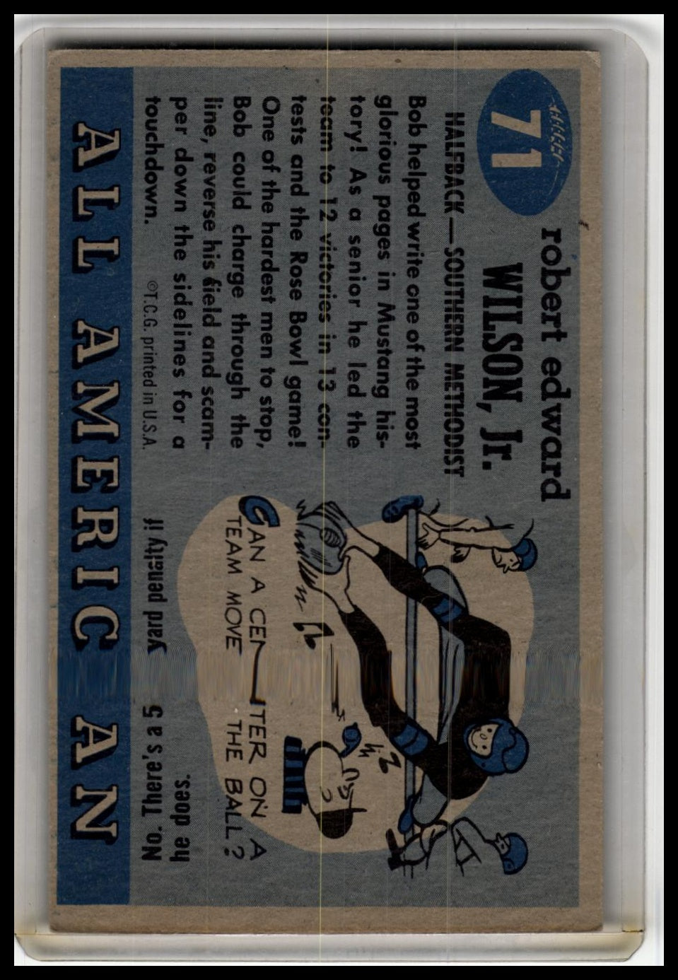 1955 Topps All-American #71 Bob Wilson