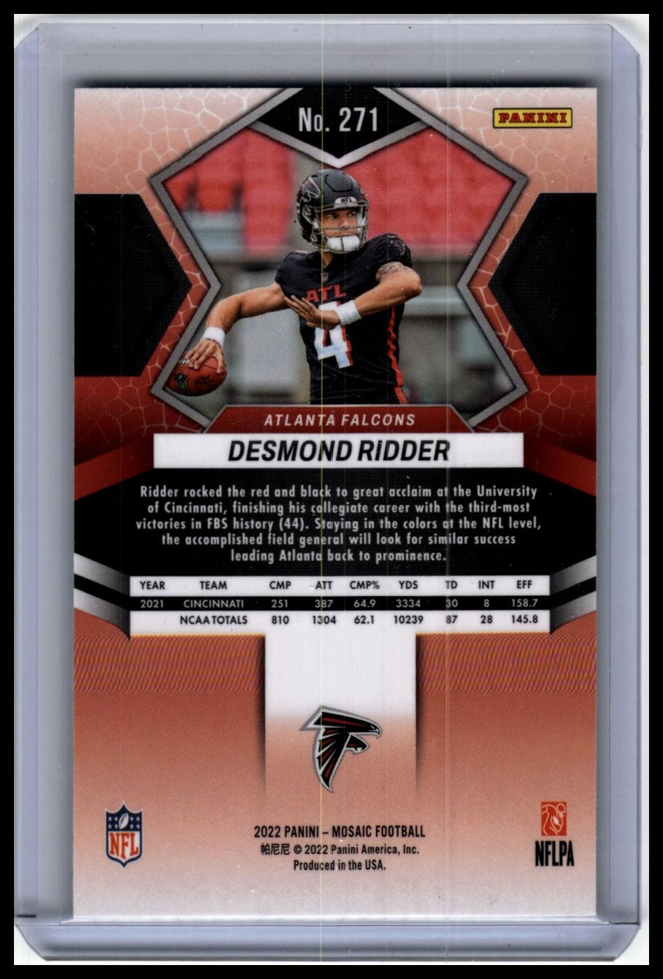 2022 Panini Mosaic #271 Desmond Ridder