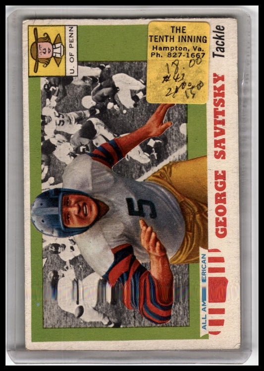 1955 Topps All-American #43 George Savitsky