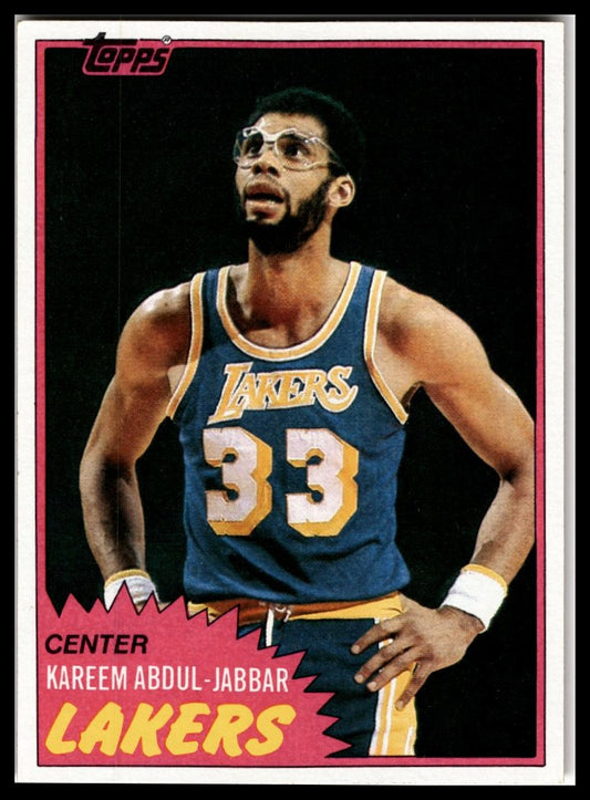 1981-82 Topps #20 Kareem Abdul-Jabbar