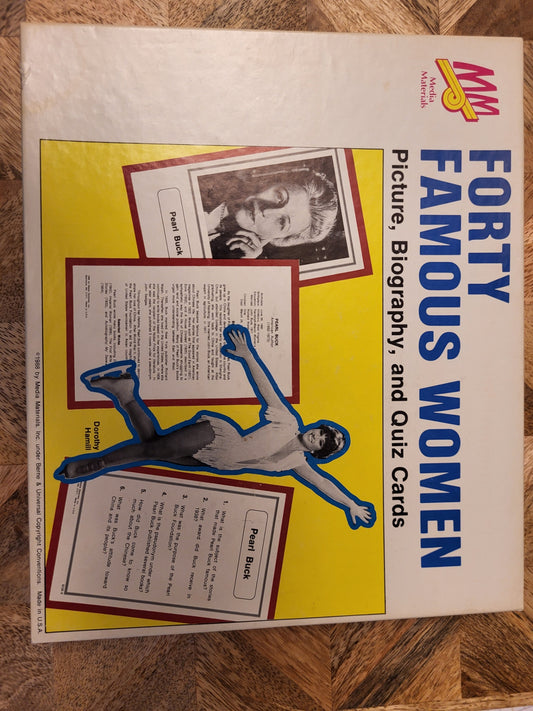 Fourty Famous Women Picture and Biography Quiz Cards