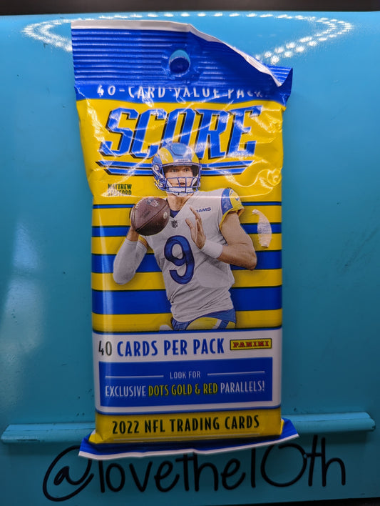 2022 Score Football 40 Card Hanger Pack