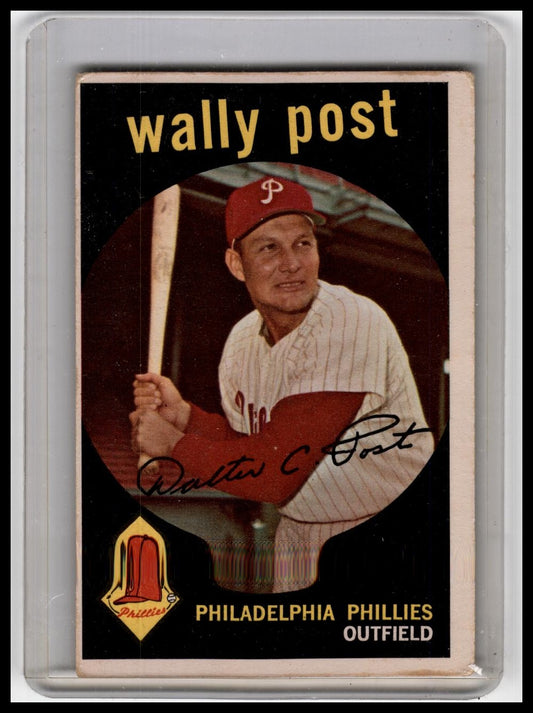 1959 Topps #398 Wally Post