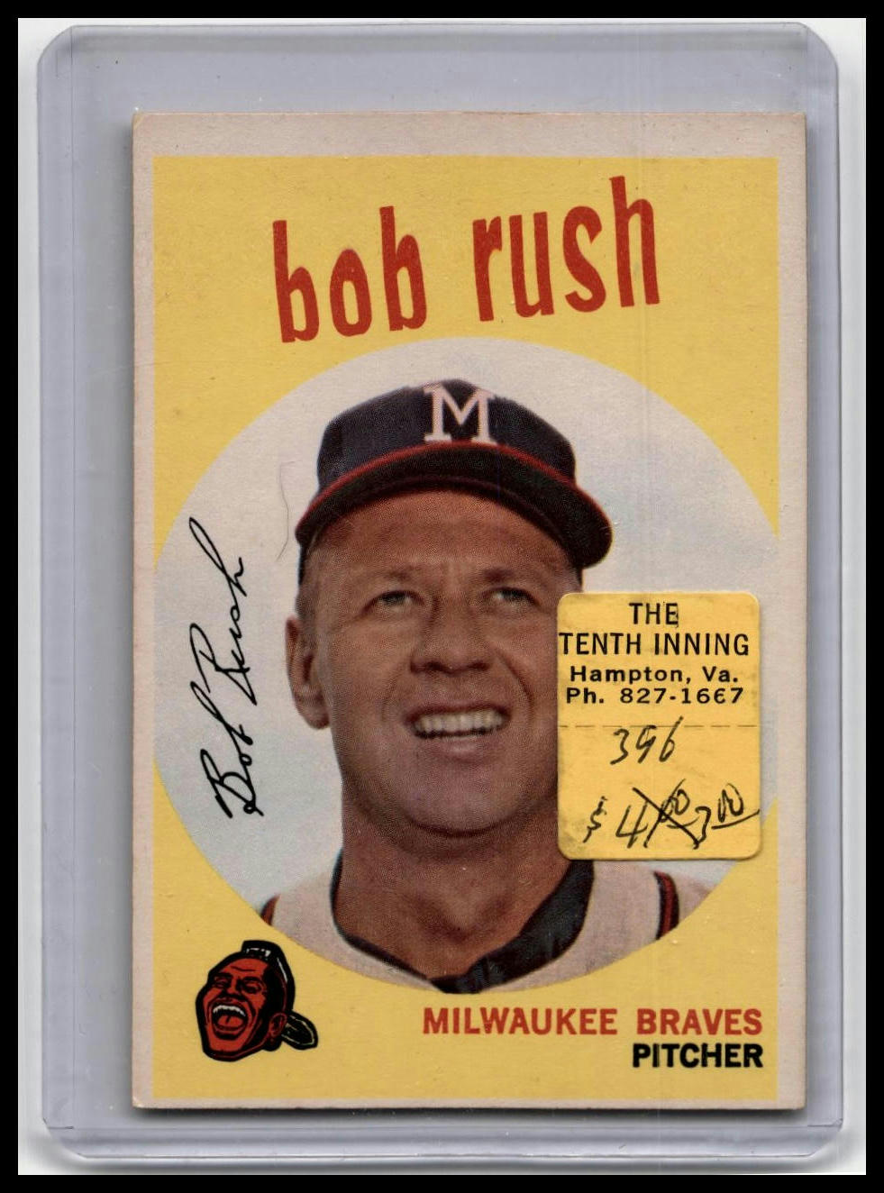 1959 Topps #396 Bob Rush