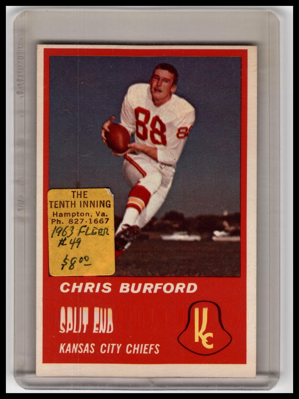 1963 Fleer #49 Chris Burford